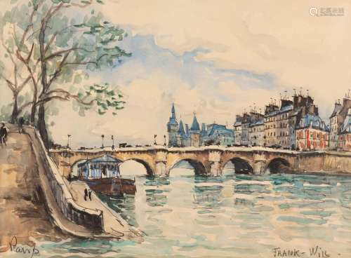 Frank WILL (1900-1951)<br />
Vue du Pont Neuf - Paris<br />
...