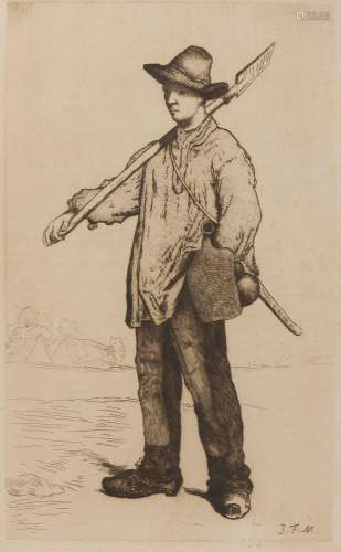 D’après Jean-François MILLET (1814-1875)<br />
Terrassier<br...