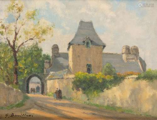 Gaston BOUILLON (1881-1958)<br />
Manoir breton (Gouilien)<b...