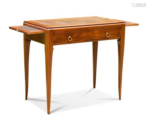 Petit bureau de dame en acajou et placage d\'acajou ouvrant ...