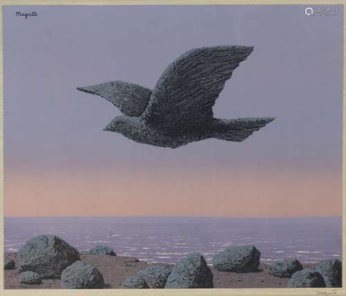 René MAGRITTE (1898-1967)<br />
L’idole<br />
Lithographie e...