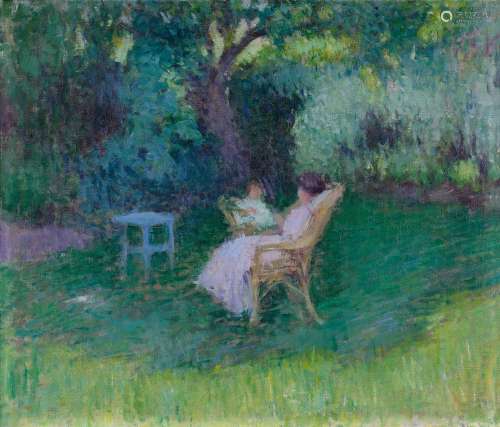 Suzanne et Lily Butler in Claude Monet\'s Garden