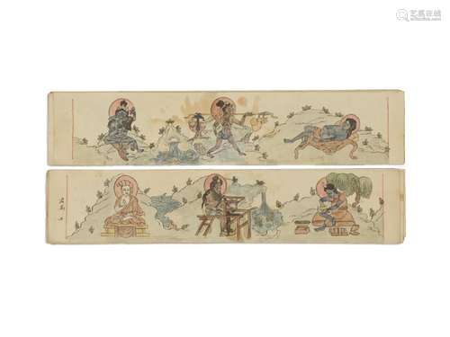 MANUSCRIT DE MAHASIDDHAS TIBET, XIXE SIÈCLE