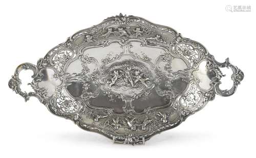 SILVER CENTERPIECE, 19TH CENTURY GERMANY