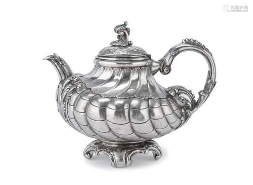 SILVER TEAPOT, GERMANY 1880