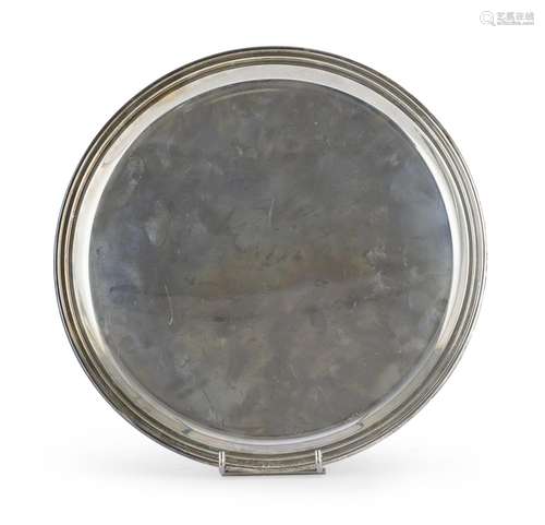 CIRCULAR SILVER TRAY, PADUA POST 1968