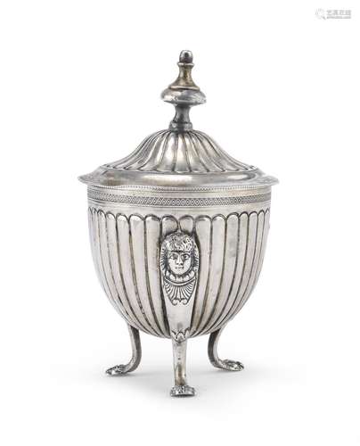 SILVER SUGAR BOWL, KINGDOM OF ITALY EARLY 20TH CENTURY