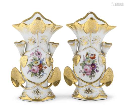 PAIR OF PORCELAIN VASES, LUIGI FILIPPO PERIOD