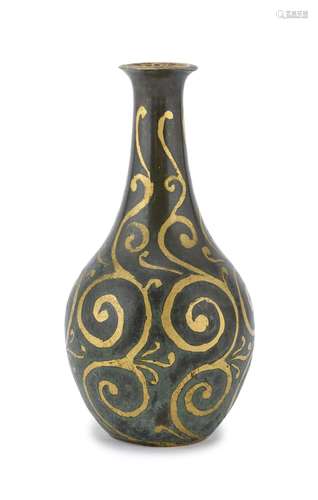 CHRISTOFLE ALLOY VASE, FRANCE 20TH CENTURY