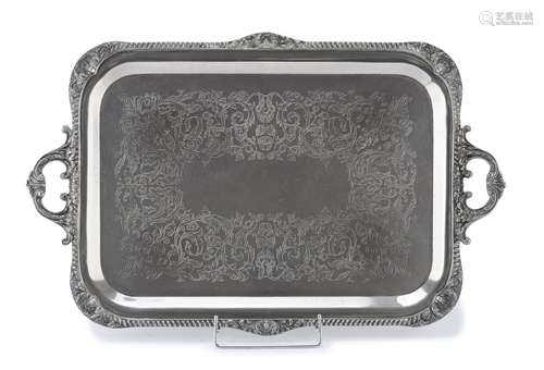 SILVER TRAY, EARLY 20TH CENTURY