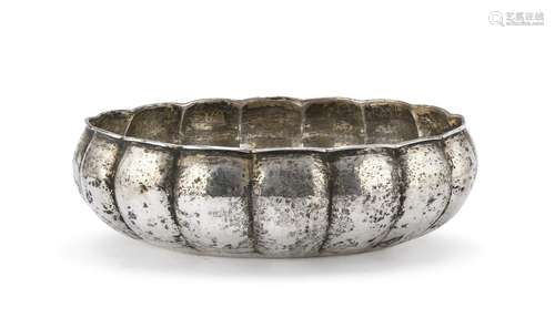 SILVER SALAD BOWL, 20TH CENTURY