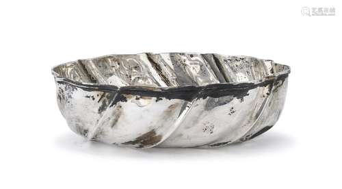 SILVER SALAD BOWL, 20TH CENTURY