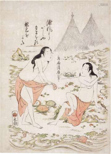 Torii Kiyohiro (1737–1776) | Abalone Divers (Ama) | Edo peri...