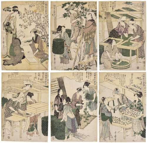 Kitagawa Utamaro (1754-1806) | The complete set of Women Eng...