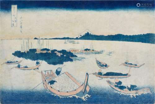 Katsushika Hokusai (1760-1849) | Tsukuda-jima in Musashi Pro...