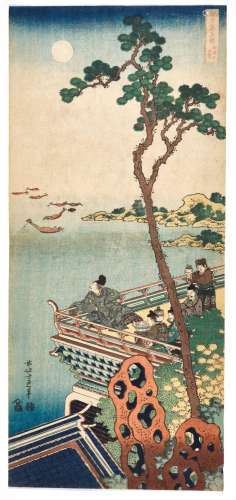 Katsushika Hokusai (1760-1849) | Abe no Nakamaro | Edo perio...