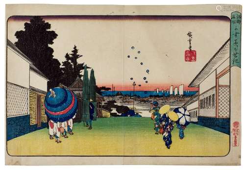 Utagawa Hiroshige (1797–1858) | Kasumigaseki (Kasumigaseki) ...