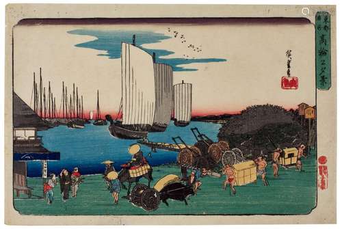 Utagawa Hiroshige (1797–1858) | Evening View of Takanawa (Ta...