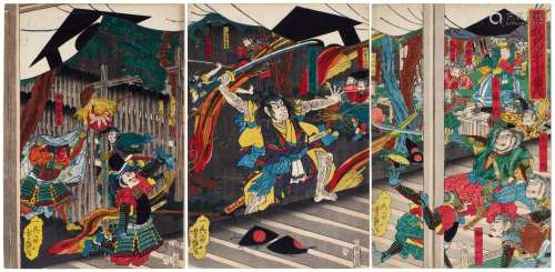 Utagawa Yoshitsuya (1822-1866) | The revenge of the Soga Bro...