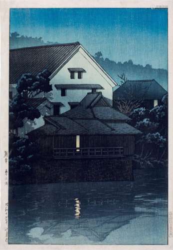 Kawase Hasui (1883-1957) | Kasuga-cho, Kumamoto | Showa peri...
