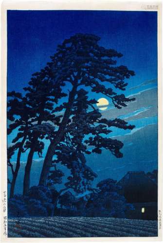 Kawase Hasui (1883-1957) | Moon at Magome (Magome no tsuki) ...