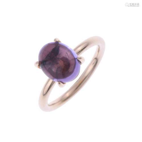 POMELLATO STYLE RING WITH AMETHYST.