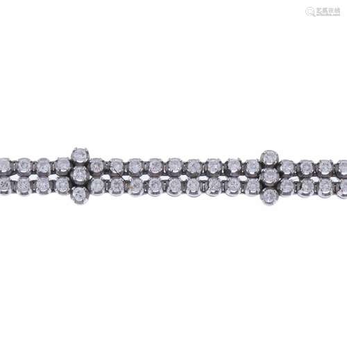 DIAMONDS RIVIERE DOUBLE BRACELET.