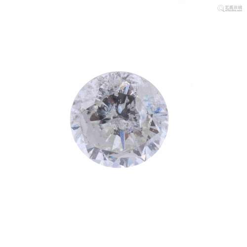 UNMOUNTED DIAMOND, 1.13 CT.