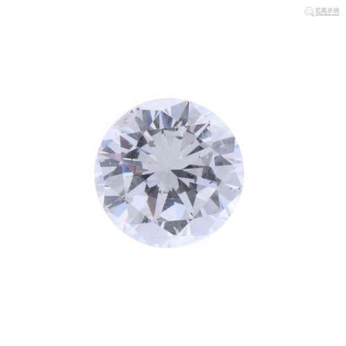 UNMOUNTED DIAMOND, 1.05 CT.