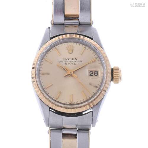 ROLEX. OYSTER PERPETUAL DATE. WOMEN`S WATCH.