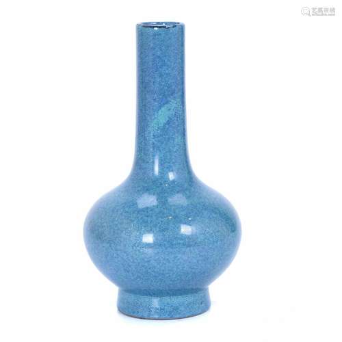 CHINESE "ROBIN EGG BLUE" PORCELAIN VASE, 20TH CENT...