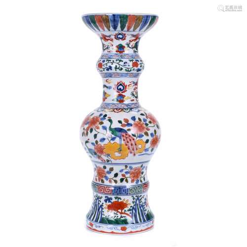 WUCAI VASE, 20TH CENTURY.