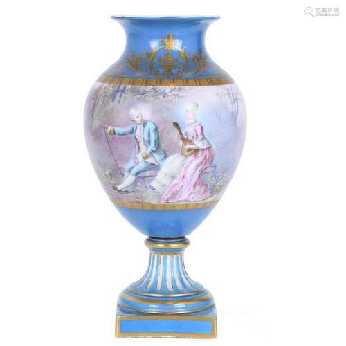 SÈVRES PORCELAIN VASE, 19TH CENTURY.