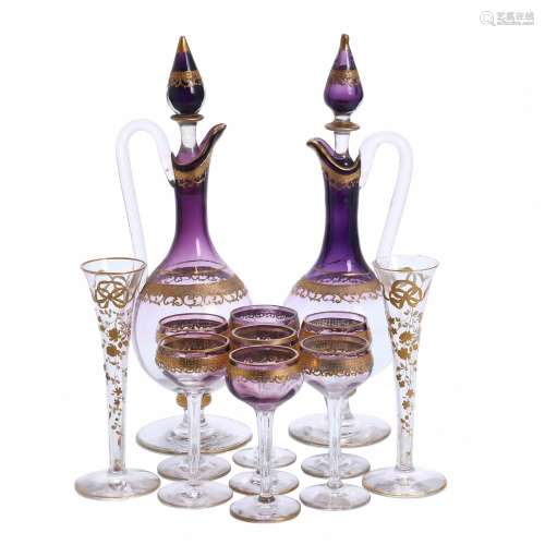 MOSER GLASSWARE, EARLY 20TH CENTURY.