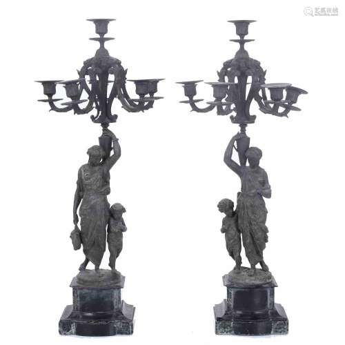 PAIR OF CANDELABRA. EARLY 20TH CENTURY.