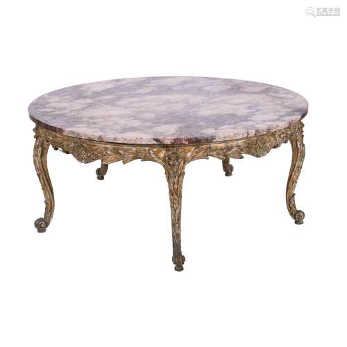 FRENCH ROUND COFFEE TABLE, 20TH CENTURY.