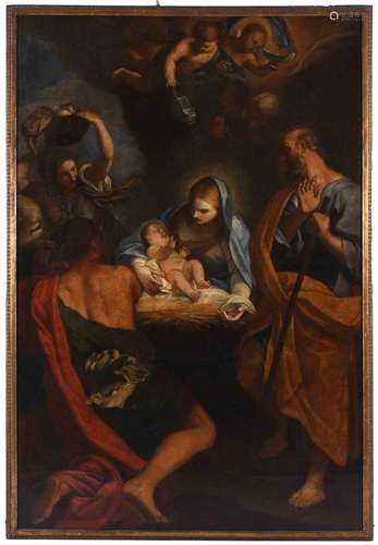 17TH-18TH CENTURIES SPANISH SCHOOL. "HOLY FAMILY".