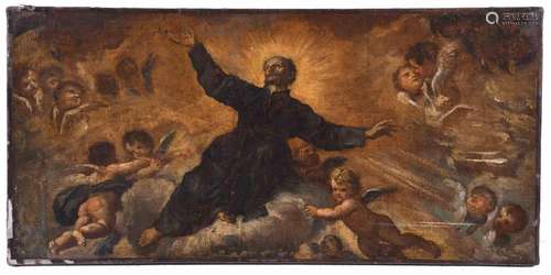 18TH CENTURY ANDALUSIAN SCHOOL. "APOTHEOSIS OF SAINT AN...