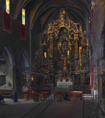 JOSEP MARIA MONER QUINTANA (1897-?). "ALTARPIECE OF SAN...