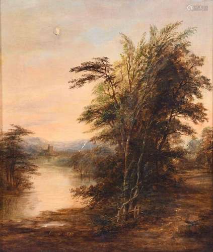 19TH CENTURY ENGLISH SCHOOL. "LANDSCAPE".