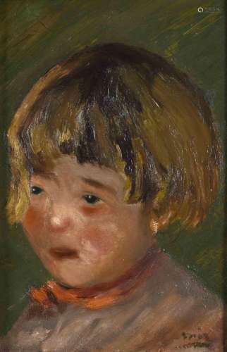 JOAQUIM MIR I TRINXET (1873-1940). "PORTRAIT OF A GIRL&...