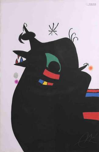 JOAN MIRÓ (1893-1983). "LE MARECHAL DES LOGIS" 197...