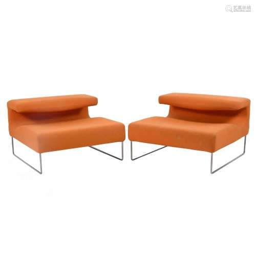 PAIR OF "LOW SEAT" ARMCHAIRS PATRICIA URQUIOLA FOR...