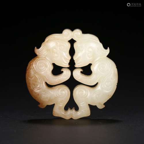 A WHITE JADE 'FIGURES' GROUP