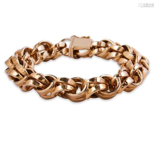 A fourteen karat gold bracelet, Tiffany and Co.