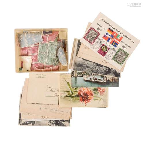 Interesting bundle with 29 postcards