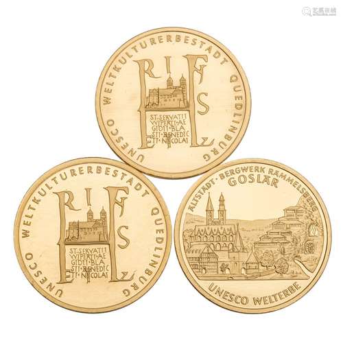 3 x FRG - 100 2003 (2x) /2008, Quedlinburg (2x)/Goslar, almo...