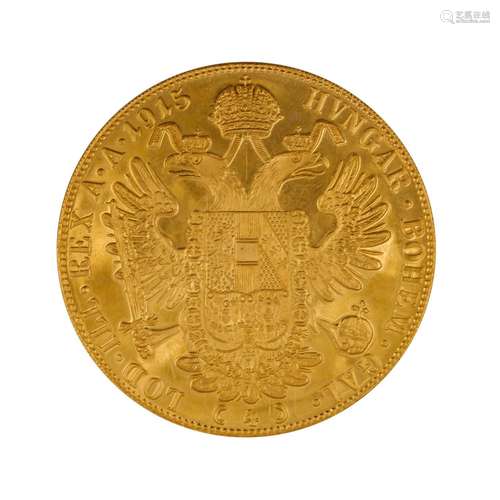 Austria/GOLD - 4 Ducat 1915/ NP, Franz-Joseph,