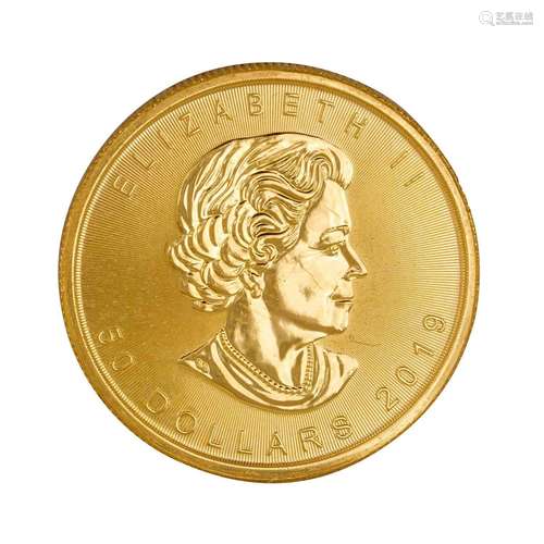 Canada /GOLD - Elizabeth II Maple Leaf 1 Ounce 2019