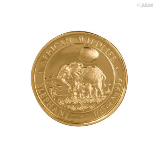 Somalia - 50 shillings 2011, African Wildlife, GOLD,